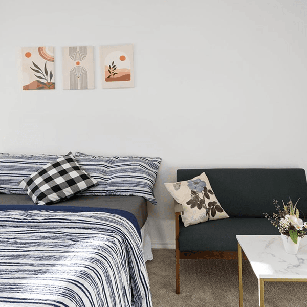 Cozy community lounge area